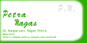 petra magas business card